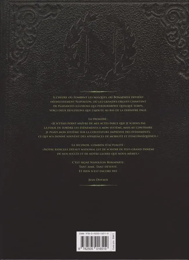 Verso de l'album Double masque Tome 6 L'hermine