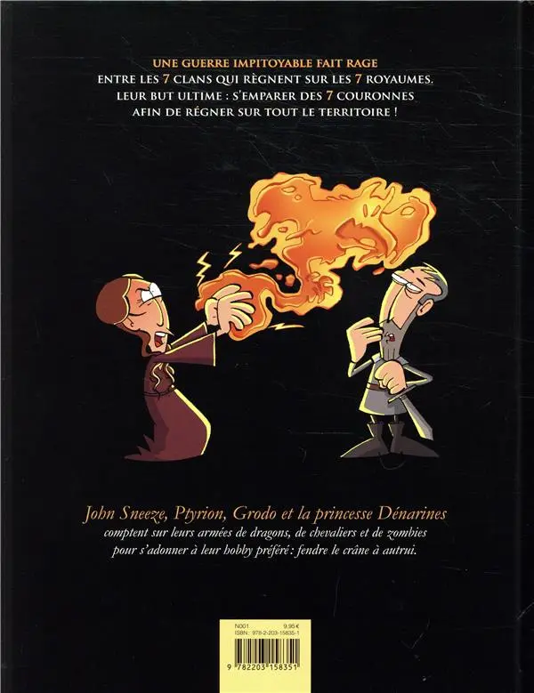 Verso de l'album Game of Crowns Tome 2 Spice and fire