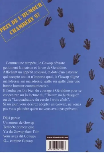 Verso de l'album Le Gowap Tome 5 G... comme Gowap