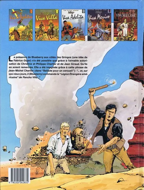 Verso de l'album Les Gringos Tome 5 Viva Nez Cassé