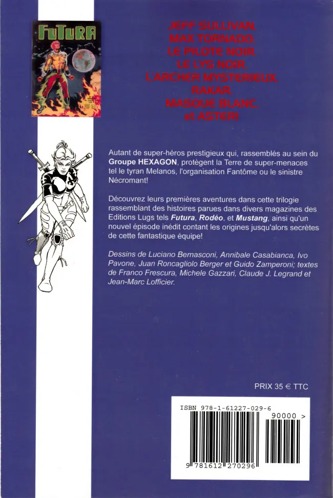 Verso de l'album Hexagon Tome I