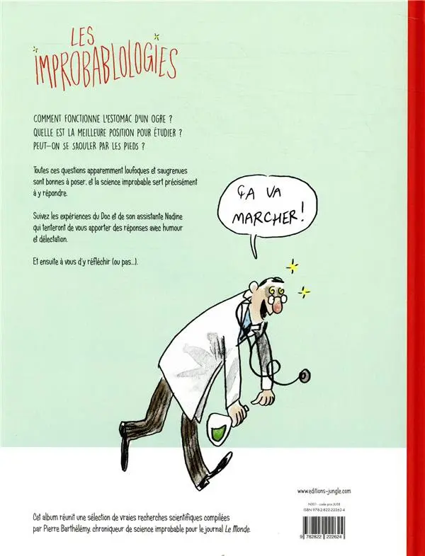 Verso de l'album Les Improbablologies