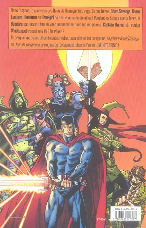 Verso de l'album Infinite Crisis Tome 1 Prélude (1)