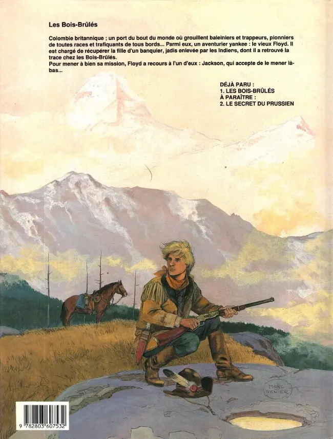 Verso de l'album Jackson Tome 1 Les bois brûlés