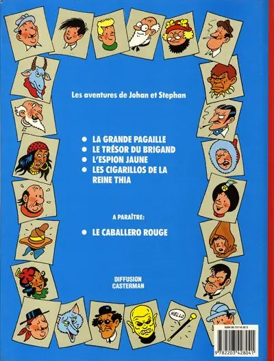 Verso de l'album Johan et Stephan Tome 4 Les cigarillos de la Reine Thia