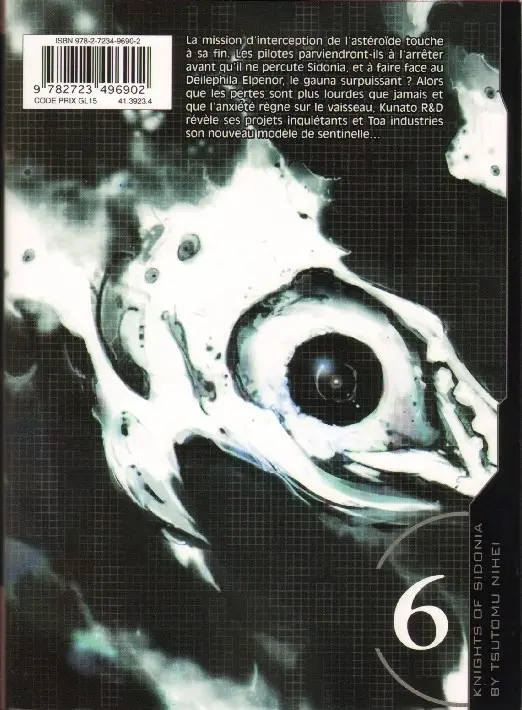 Verso de l'album Knights of Sidonia 6
