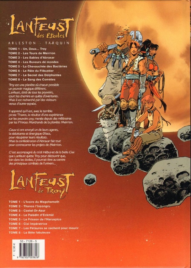 Verso de l'album Lanfeust des Étoiles Tome 8 Le sang des comètes
