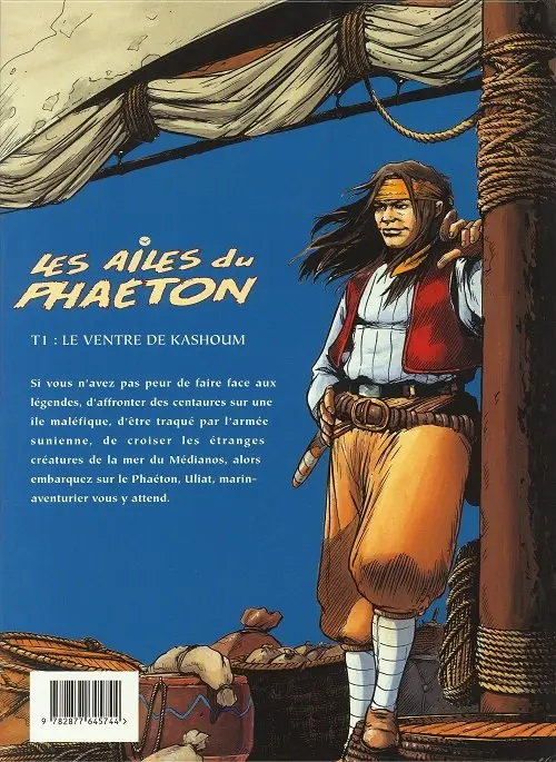 Verso de l'album Les Ailes du Phaéton Tome 1 Le ventre de Kashoum