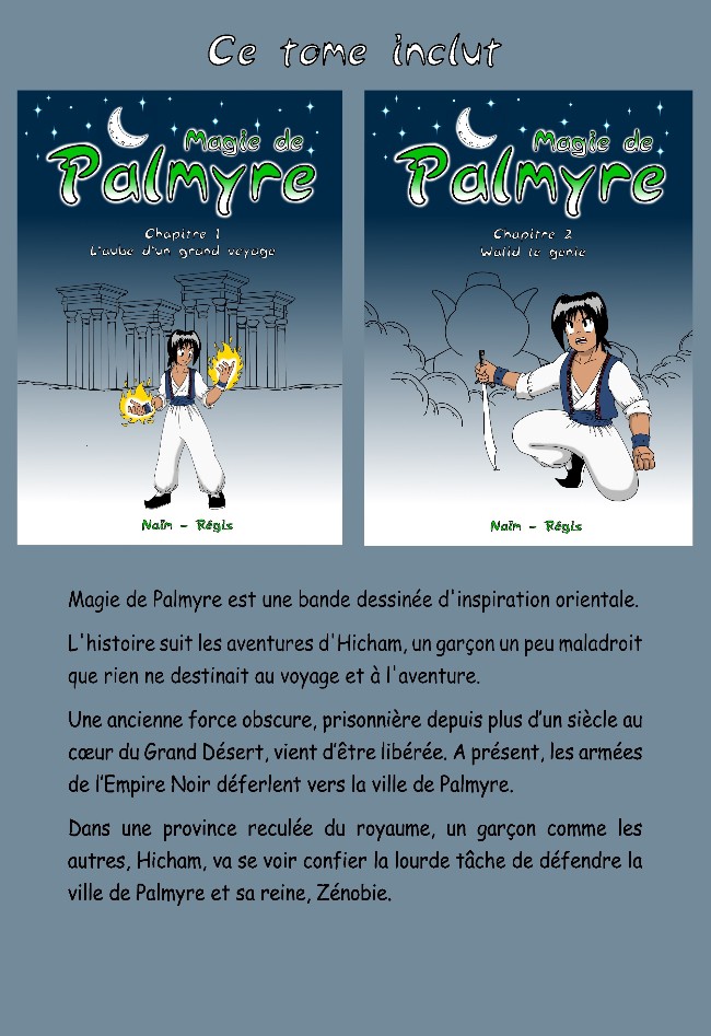 Verso de l'album Magie de Palmyre Tome 1