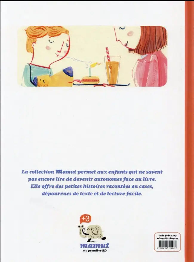 Verso de l'album Matthias et le nuage