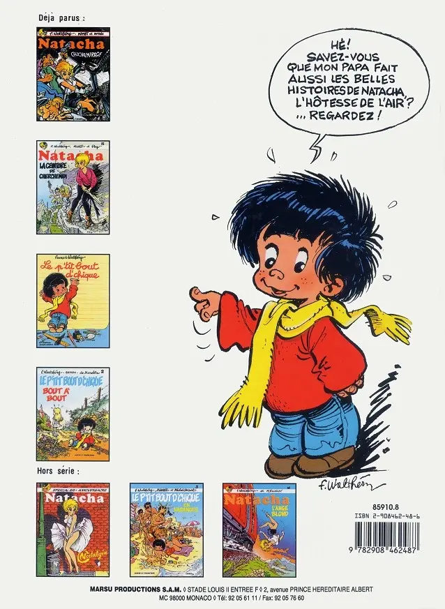 Verso de l'album Le p'tit bout d'chique Tome 3 Le p'tit bout d'chique en vacances