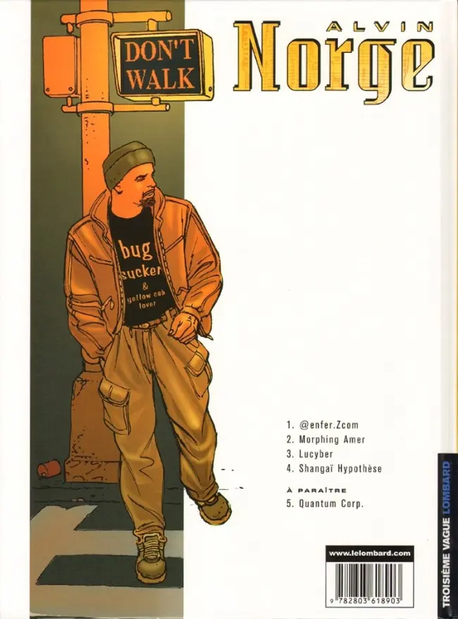 Verso de l'album Alvin Norge Tome 4 Shangaï Hypothèse