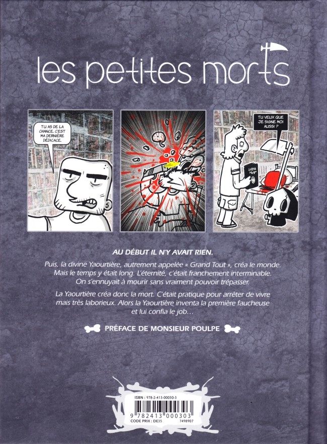 Verso de l'album La Petite Mort Les Petites Morts - Retour vers le fémur