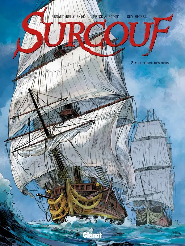 Couverture de l'album Surcouf Tome 2 Le Tigre des Mers