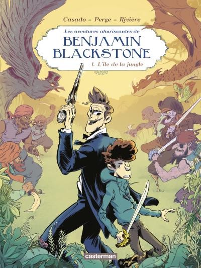 Couverture de l'album Les aventures ahurissantes de Benjamin Blackstone Tome 1 L'île de la jungle