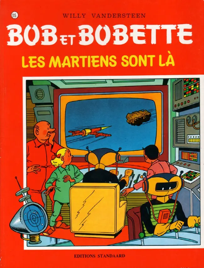Couverture de l'album Bob et Bobette Tome 115 Les Martiens sont là