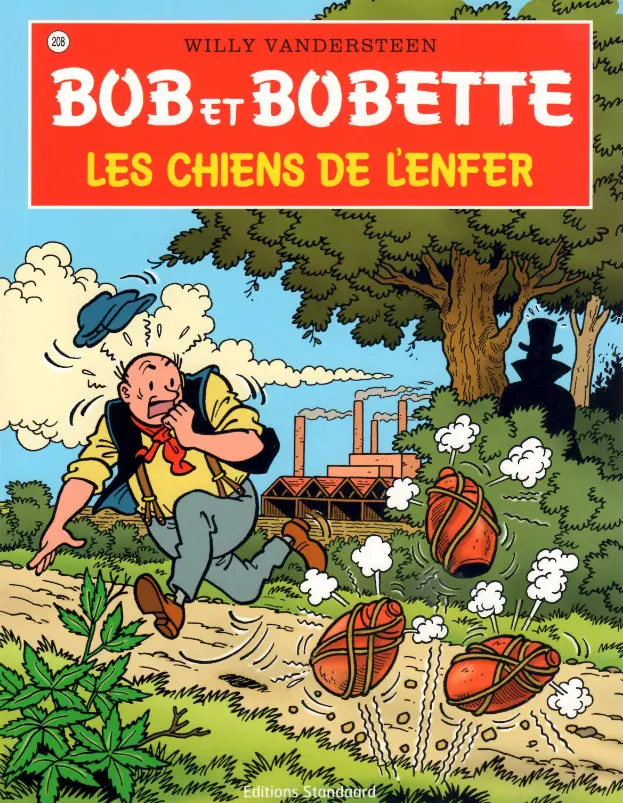 Couverture de l'album Bob et Bobette Tome 208 Les chiens de l'enfer