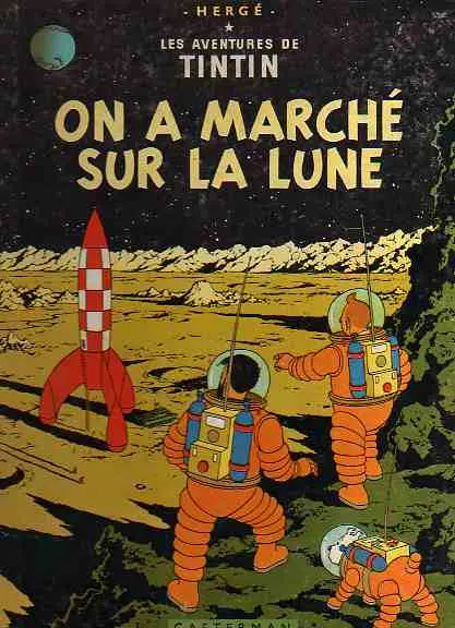 Couverture de l'album Tintin Tome 17 On a marché sur la Lune