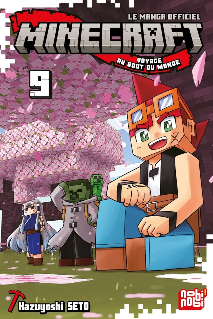 Couverture de l'album Minecraft - Le manga officiel 9 Voyage au bout du monde