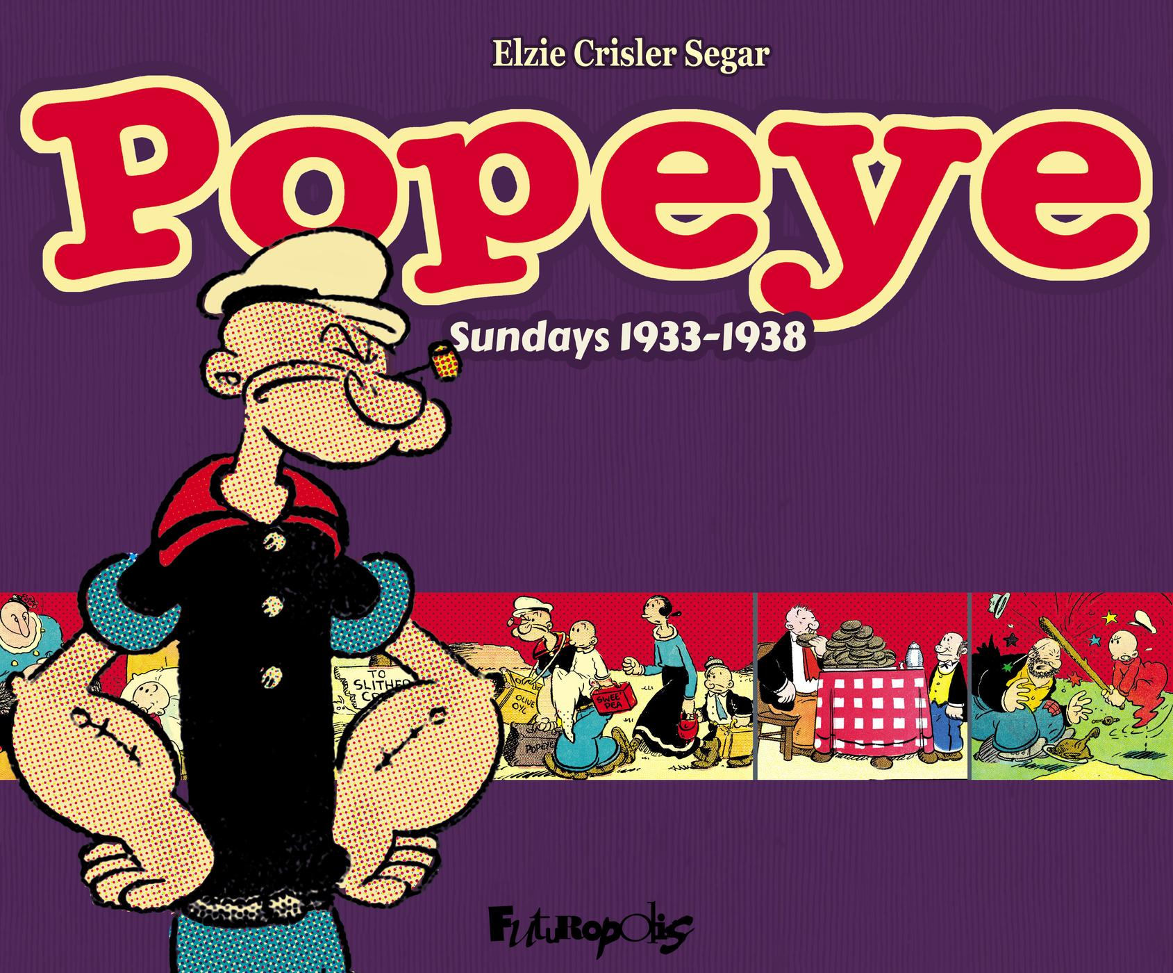 Couverture de l'album Popeye Futuropolis - Sundays 1933-1938