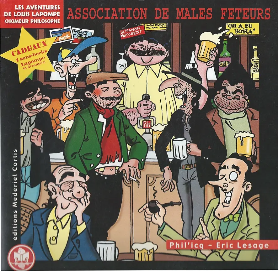 Couverture de l'album Les Aventures de Louis Lapompe Tome 3 Association de mâles fêteurs