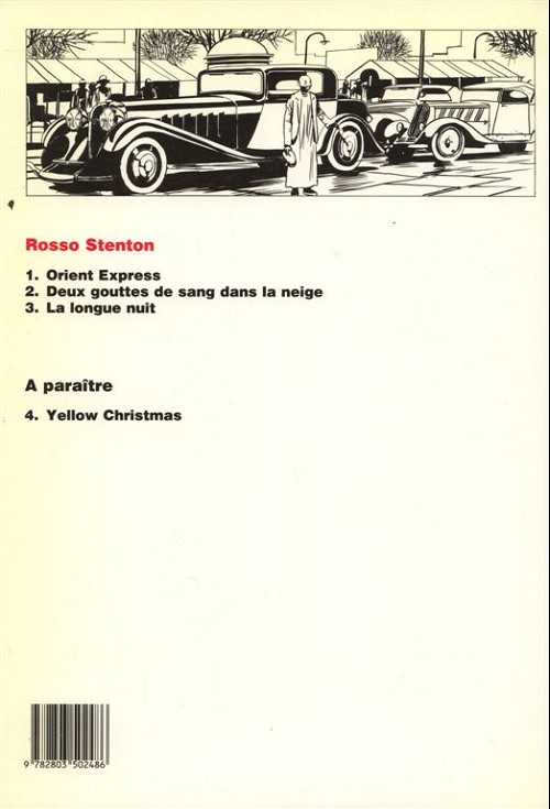 Verso de l'album Roscoe Stenton Tome 3 La longue nuit