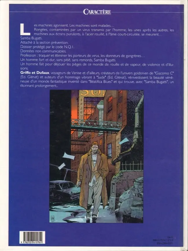 Verso de l'album Samba Bugatti Tome 1