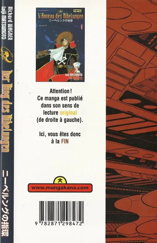 Verso de l'album L'Anneau des Nibelungen 8 Siegfried
