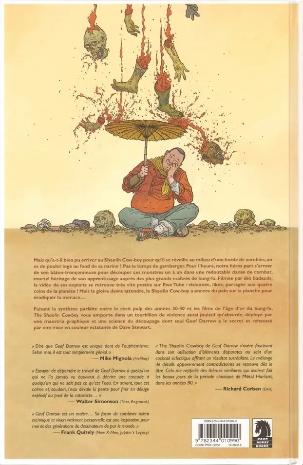 Verso de l'album The Shaolin Cowboy