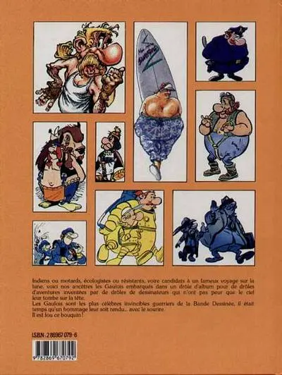 Verso de l'album Les invraisemblables aventures d'ISTERIX