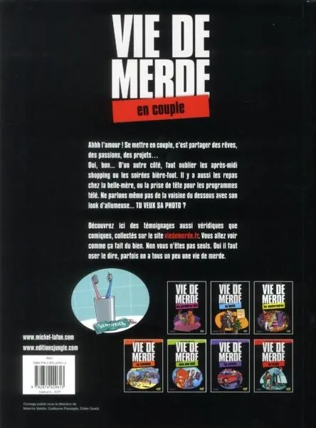 Verso de l'album Vie de merde Tome 7 En couple