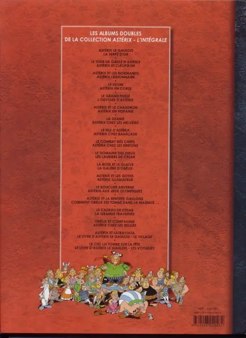 Verso de l'album Astérix L'Intégrale Volume 10 Le Domaine des Dieux - Les Lauriers de César