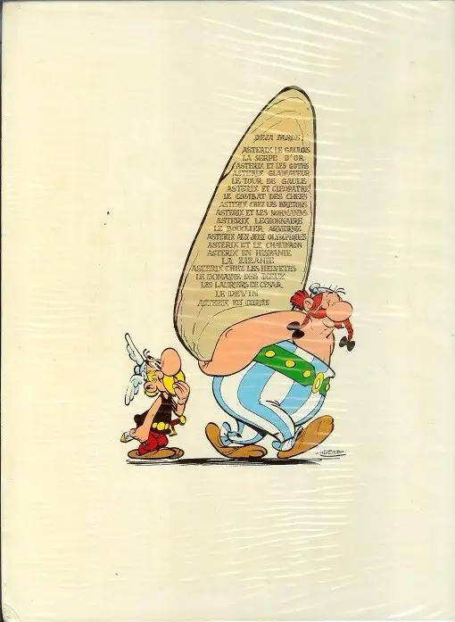 Verso de l'album Astérix Tome 8 Astérix chez les Bretons