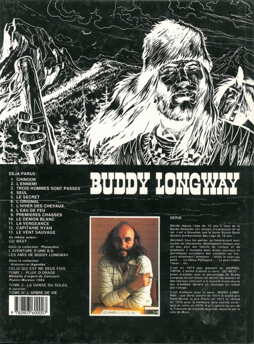 Verso de l'album Buddy Longway Tome 10 Le démon blanc