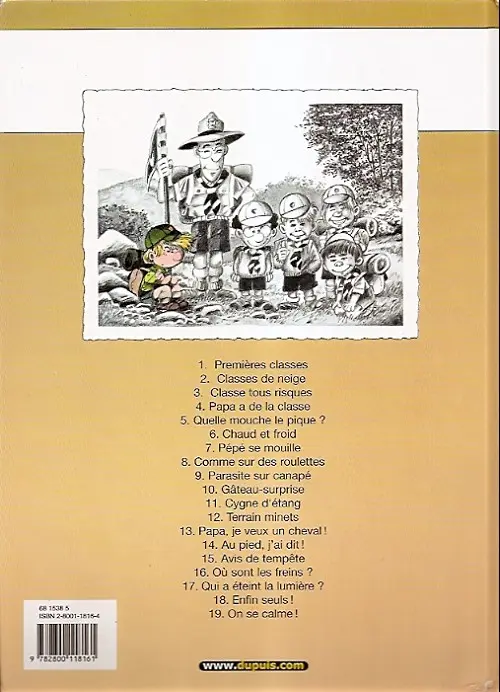 Verso de l'album Cédric Tome 4 Papa a de la classe