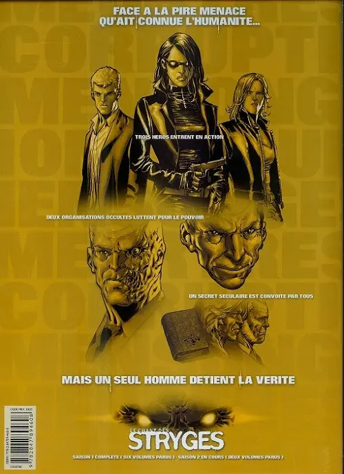 Verso de l'album Le Chant des Stryges Tome 8 Défis