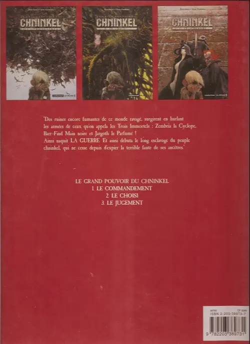 Verso de l'album Le Grand pouvoir du Chninkel Tome 1 Le commandement