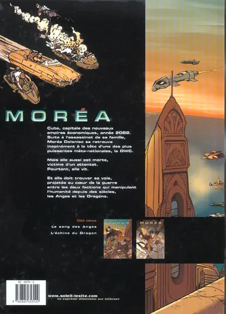 Verso de l'album Moréa Tome 1 Le sang des anges