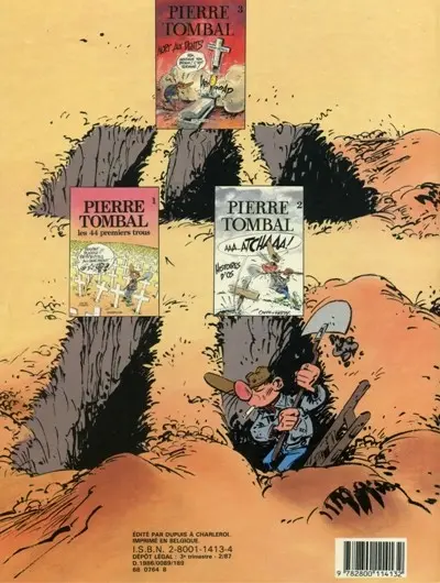 Verso de l'album Pierre Tombal Tome 2 Histoires d'os