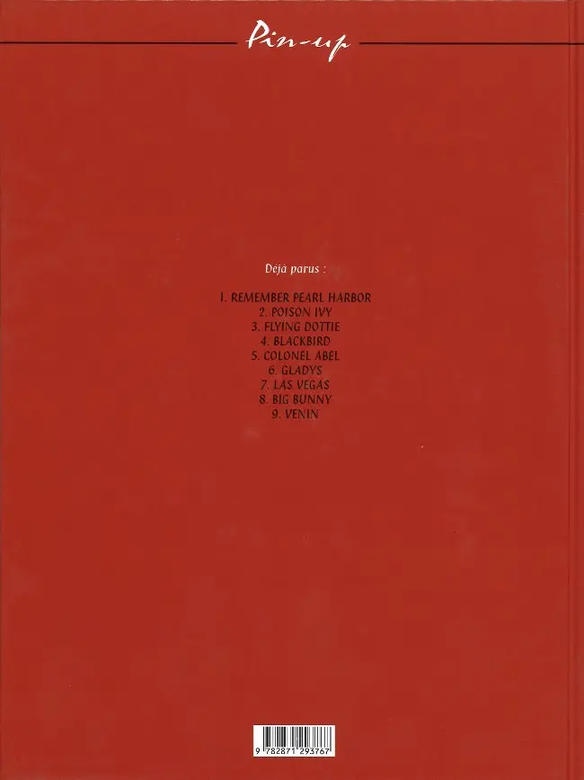 Verso de l'album Pin-up 6 Gladys