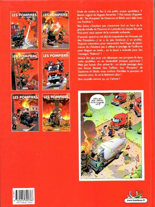 Verso de l'album Les Pompiers Tome 4 Potes au feu