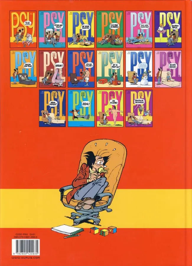 Verso de l'album Les Psy Tome 1 Quel est votre problème ?