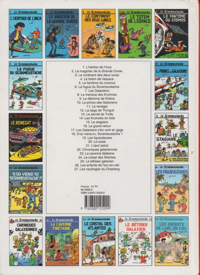Verso de l'album Le Scrameustache Tome 1 L'héritier de l'Inca