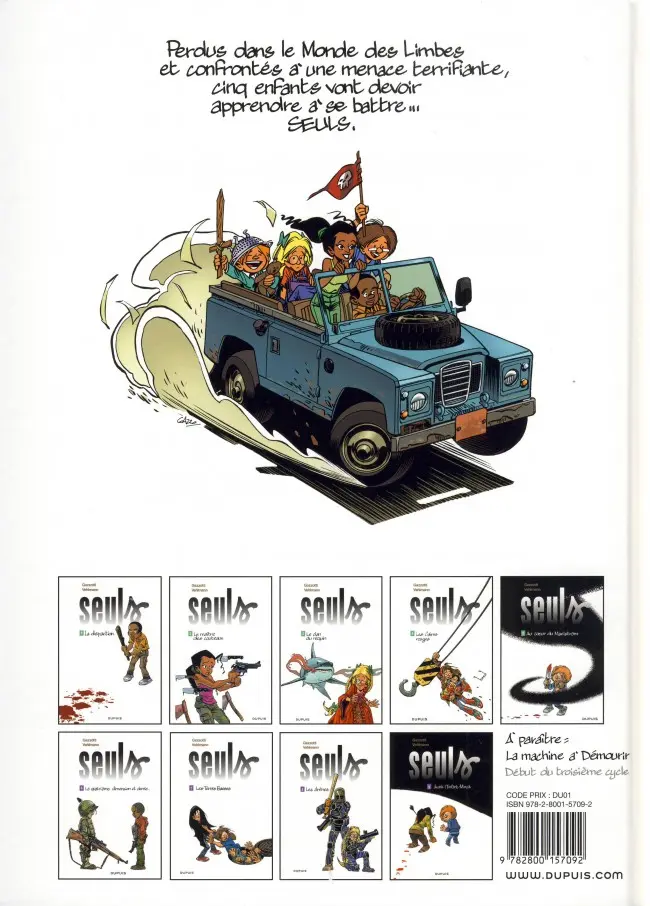Verso de l'album Seuls Tome 8 Les Arènes