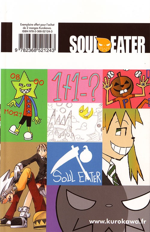 Verso de l'album Soul eater 1