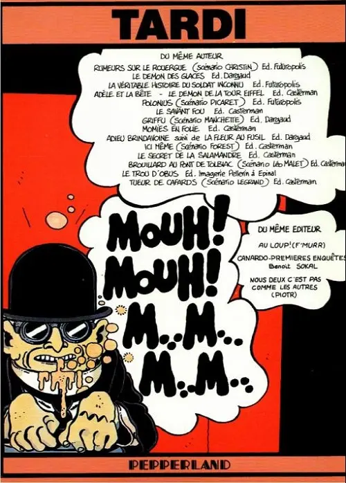Verso de l'album Mouh mouh Tardi