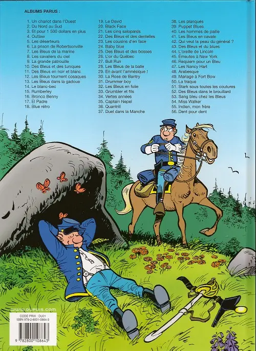 Verso de l'album Les Tuniques Bleues Tome 7 Les bleus de la marine