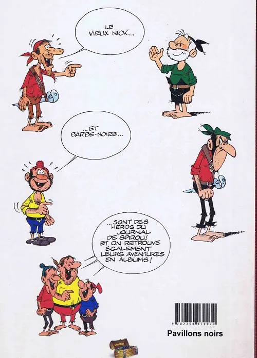 Verso de l'album Le Vieux Nick et Barbe-Noire Tome 1 Pavillons noirs