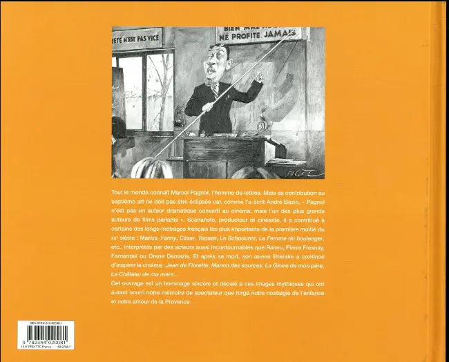 Verso de l'album Pagnol fait son cinéma