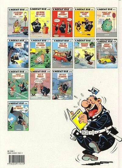 Verso de l'album L'Agent 212 Tome 14 Sauté de poulet
